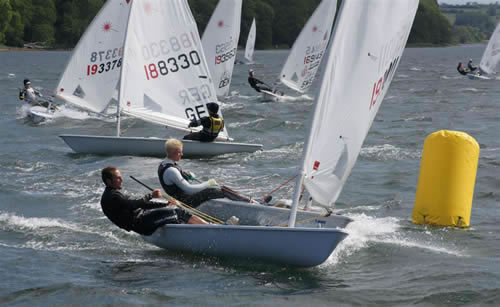 Jon rigging at the Danish Europa Cup