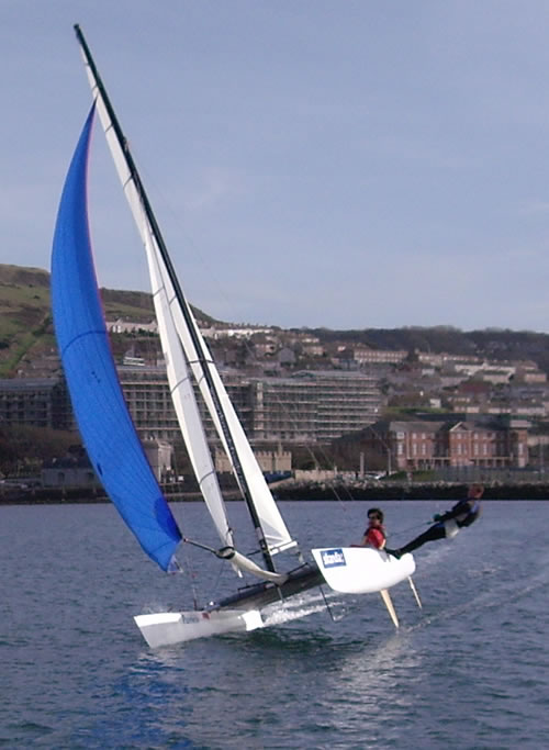 Jon training in a Tornado at Weymouth