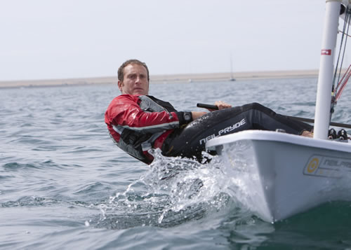 Jon training in Weymouth